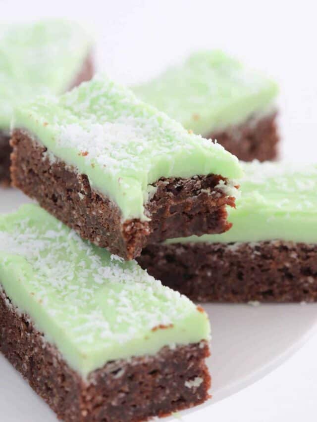 Chocolate Mint Slice Bake Play Smile