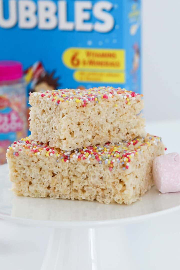 Rice Bubble Marshmallow Slice 3 Ingredient Rice Krispie Treats Bake