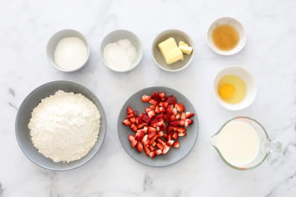 Perfect Fluffy Strawberry Pancakes - Bake Play Smile