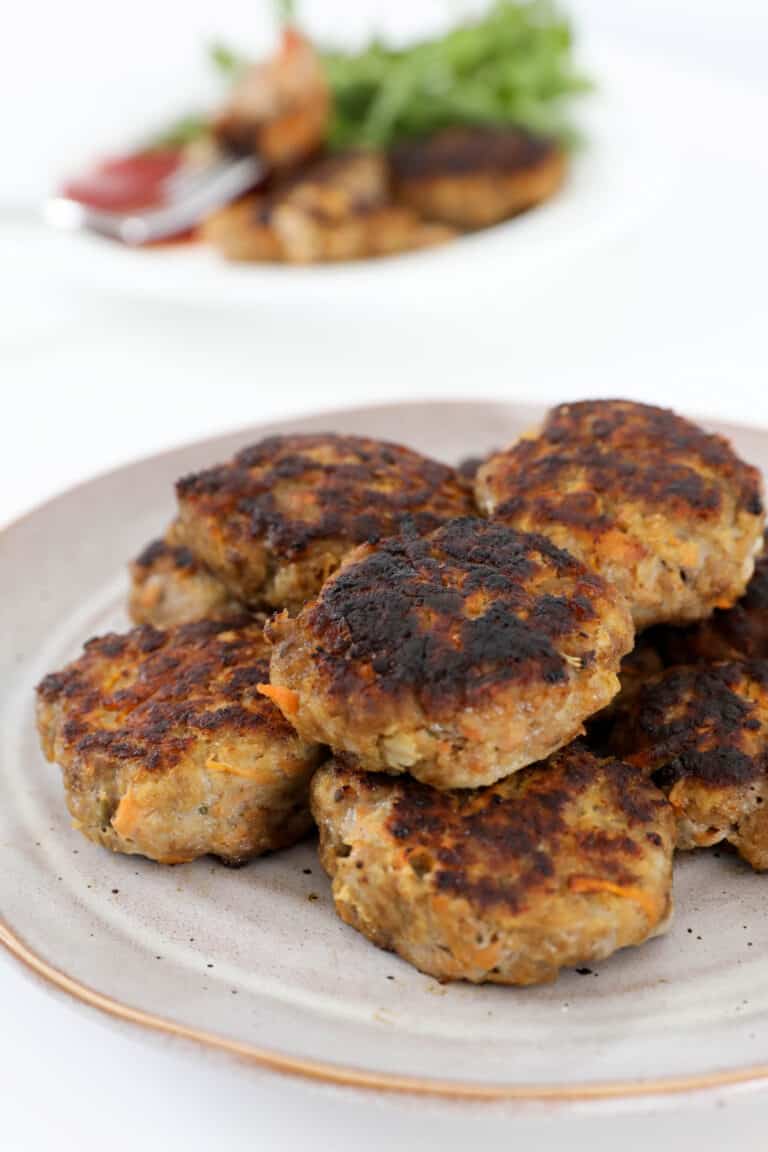 Old Fashioned Beef Rissoles - Bake Play Smile