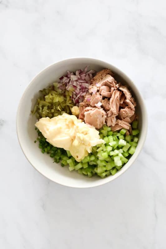 Healthy Tuna Salad With Mayo | 5 Minute Recipe - Bake Play Smile