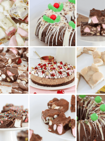 A collage of rocky road recipes.