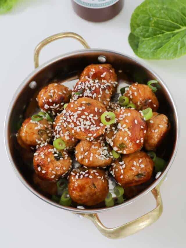 Asian Turkey Meatballs Bake Play Smile