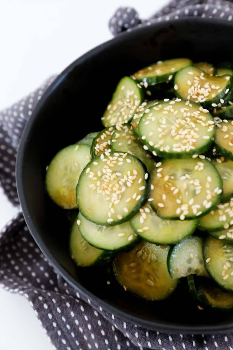 Asian Cucumber Salad | 10 Minute Recipe - Bake Play Smile