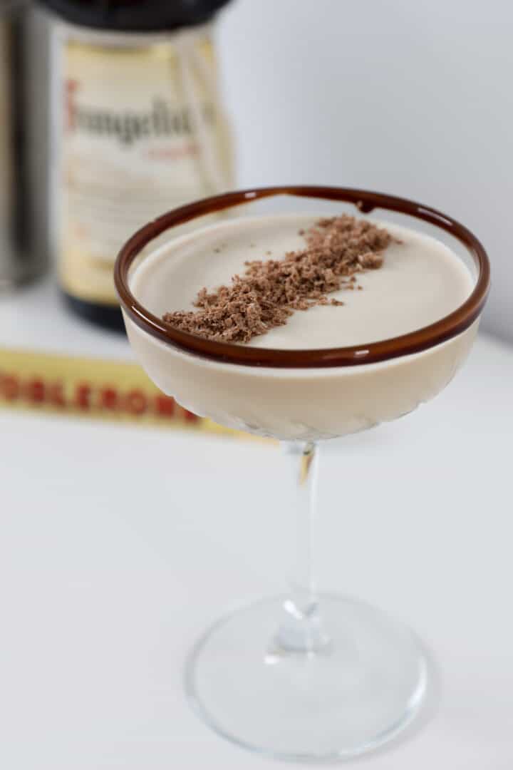 Creamy Chocolate Hazelnut Toblerone Cocktail - Bake Play Smile