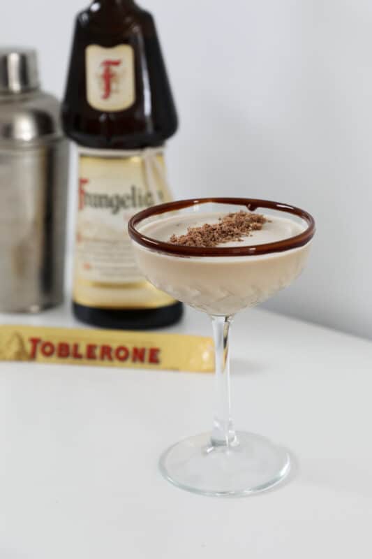 Creamy Chocolate Hazelnut Toblerone Cocktail - Bake Play Smile