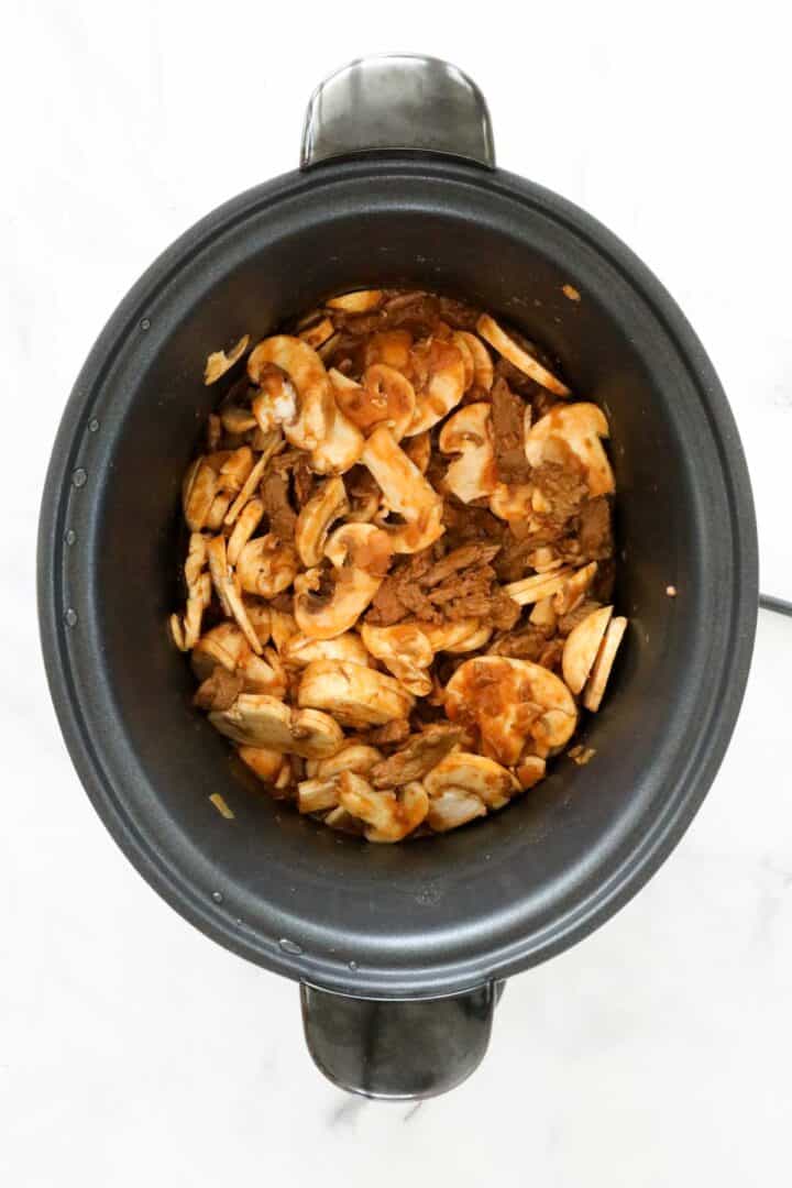 Slow Cooker Beef Stroganoff Bake Play Smile