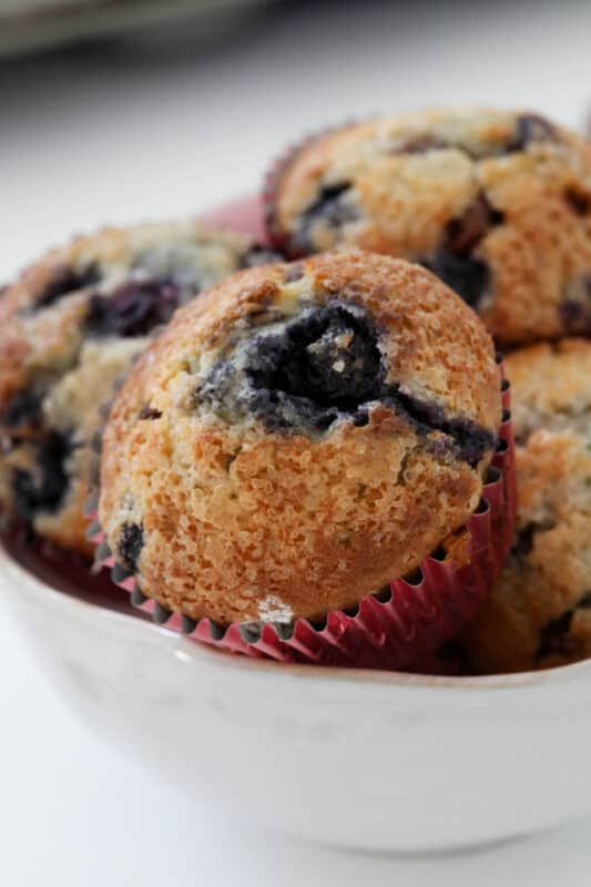 Cafe-Style Blueberry Chocolate Chip Muffins - Bake Play Smile