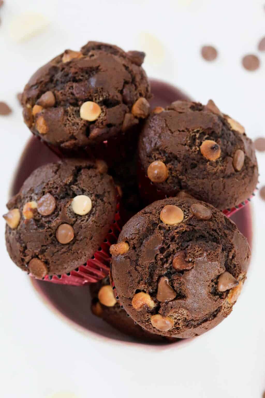 Triple Chocolate Muffins Chocolate LOADED! Bake Play Smile