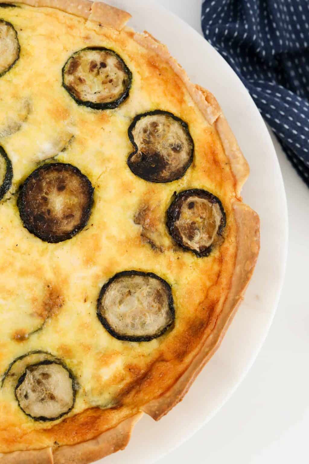 Zucchini Quiche (Courgette Quiche) - Bake Play Smile