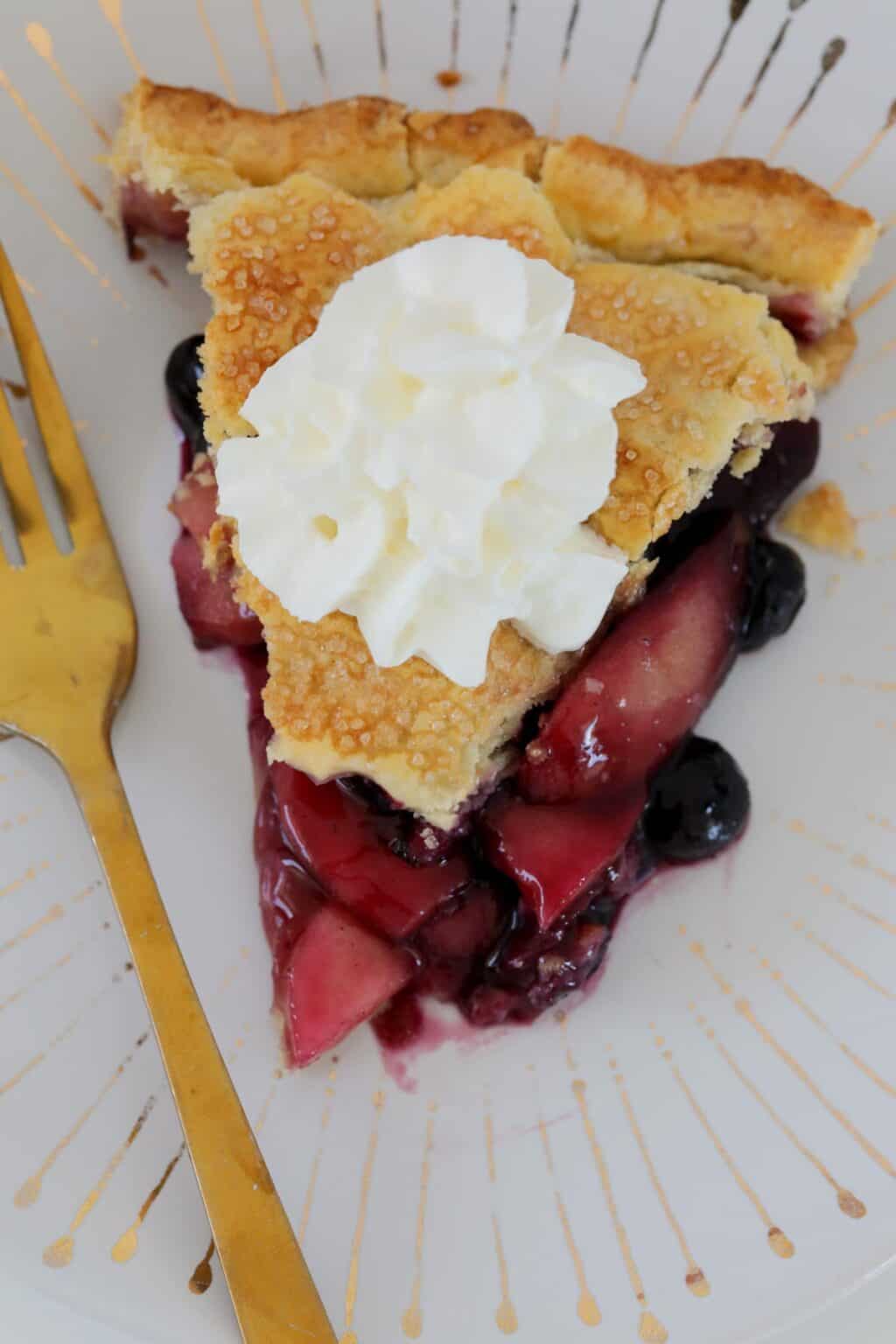 Easy Homemade Apple Blueberry Pie Bake Play Smile