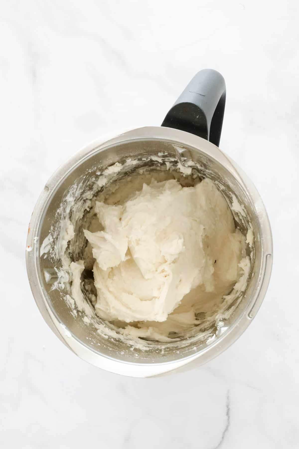 Dough in a Thermomix jug.
