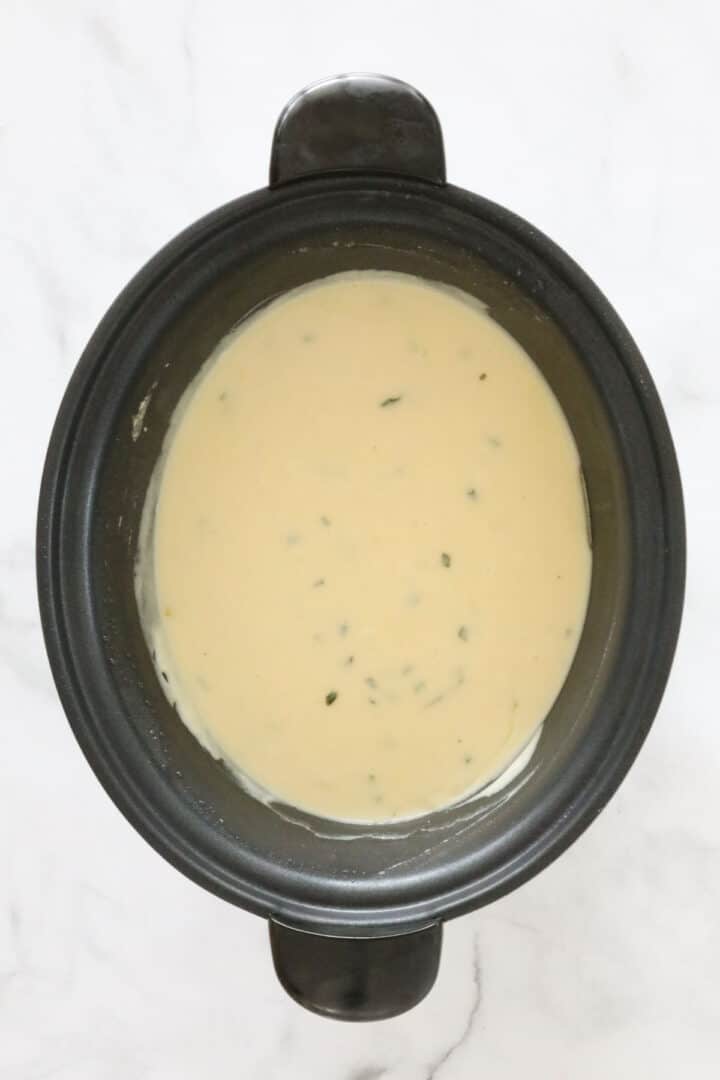 Slow Cooker Leek And Potato Soup - Bake Play Smile