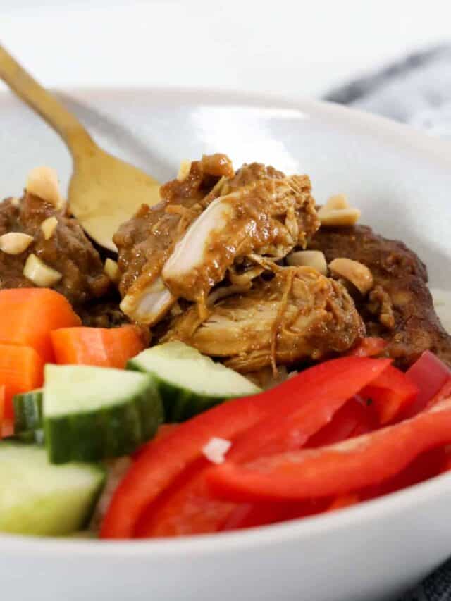 Slow Cooker Satay Chicken Bake Play Smile