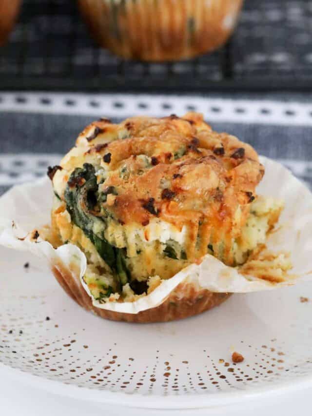 Feta & Spinach Muffins Bake Play Smile