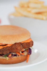 Super CRISPY Korean Fried Chicken Burger - Bake Play Smile