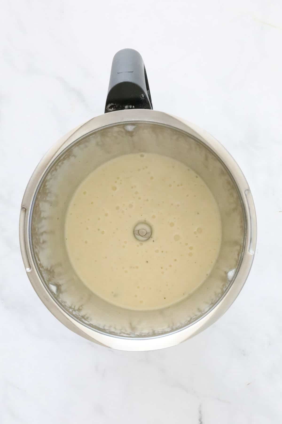 Bechamel sauce in a Thermomix.
