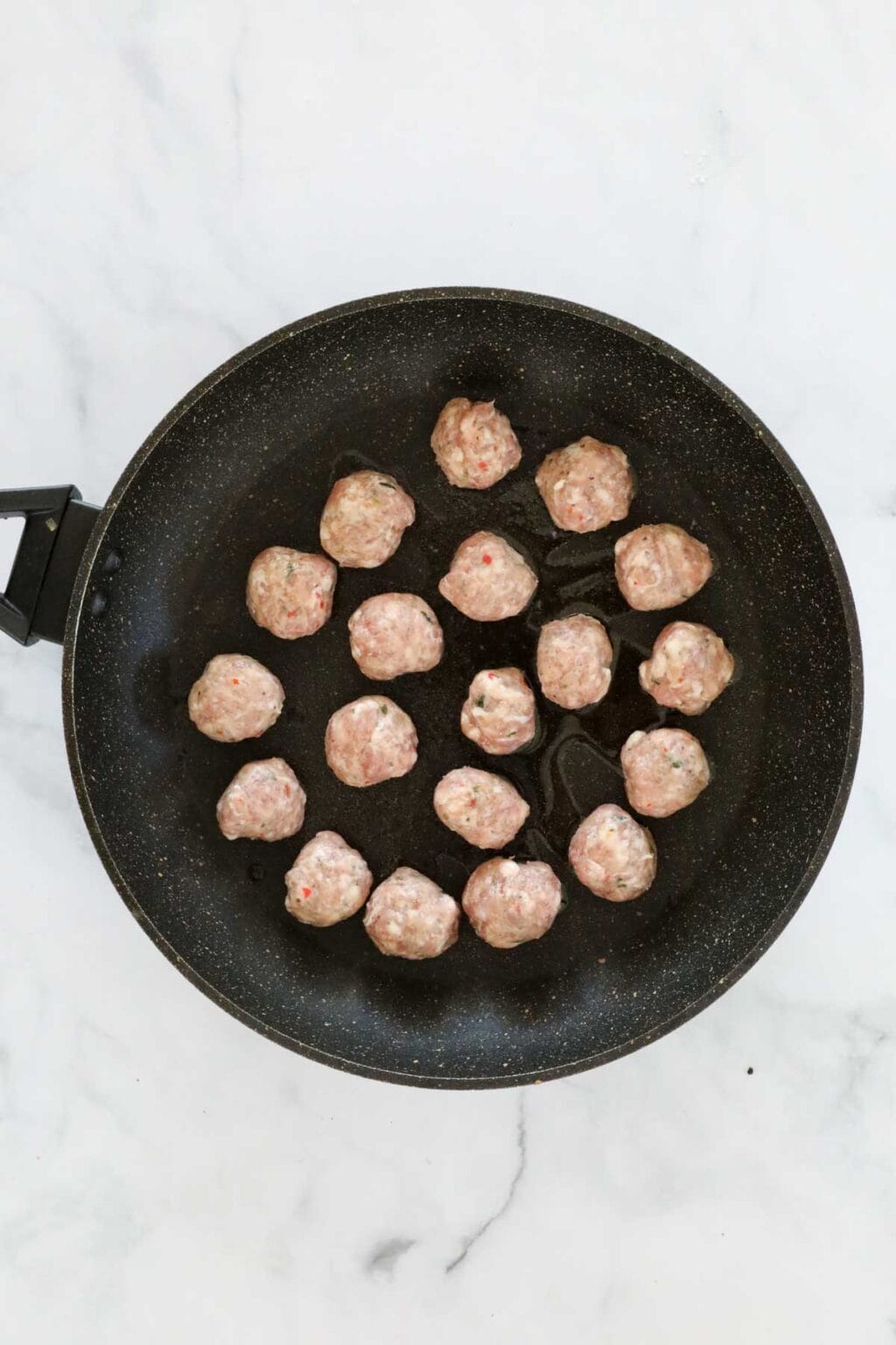 Italian Pork Sausage Meatballs 30 Minute Recipe Bake Play Smile