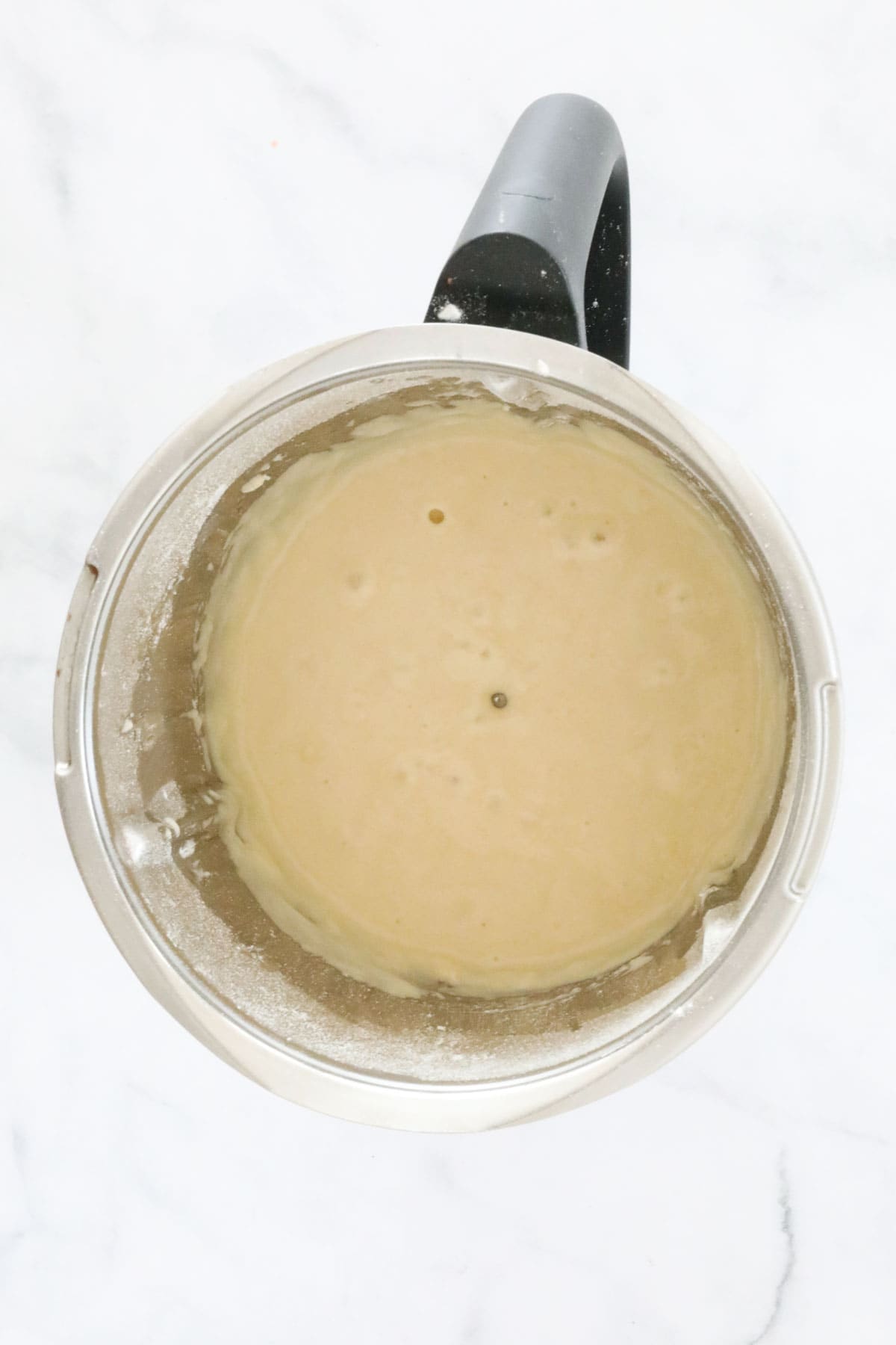 Basic batter in a Thermomix. 
