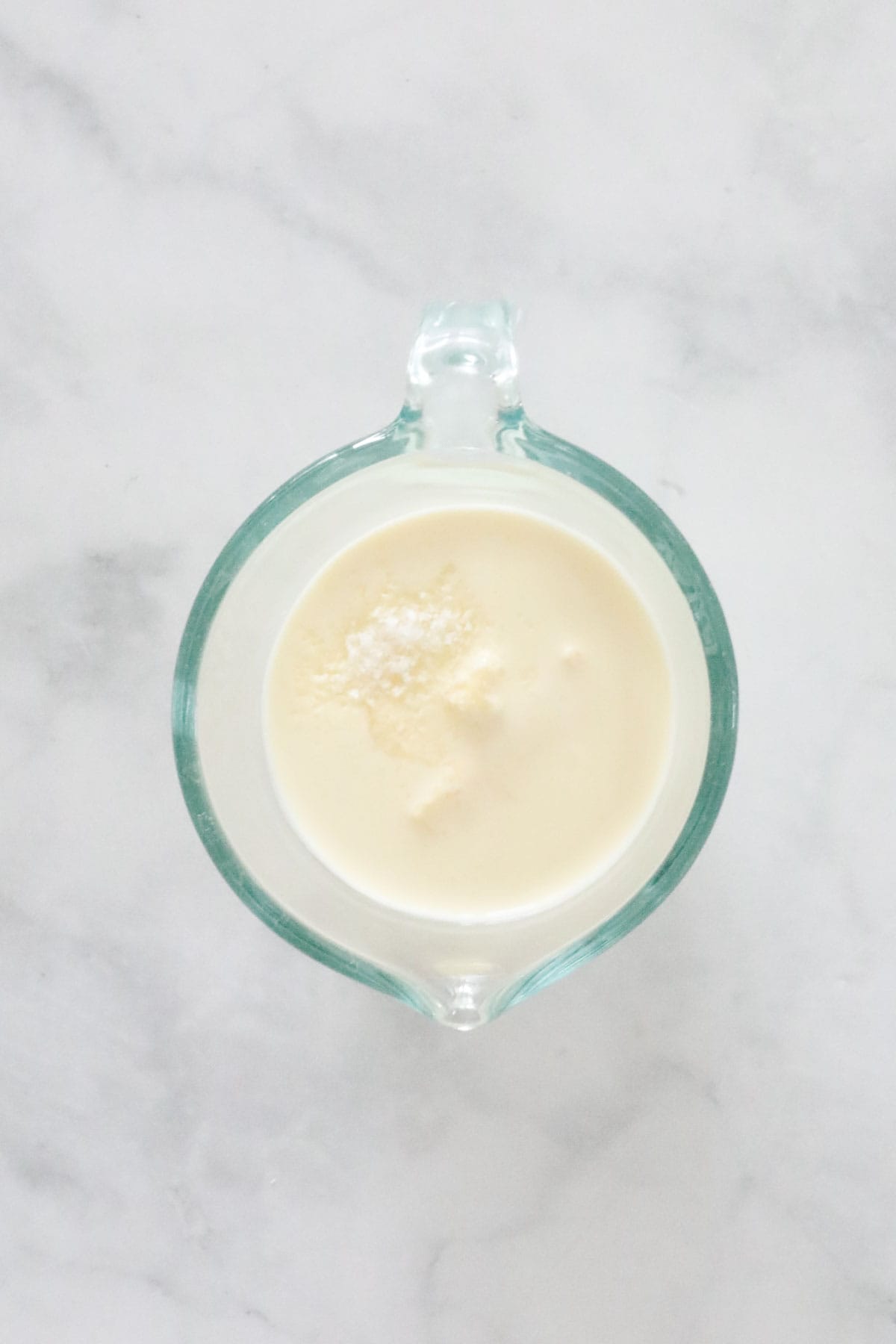 Cream, Baileys and butter in a heatproof jug.
