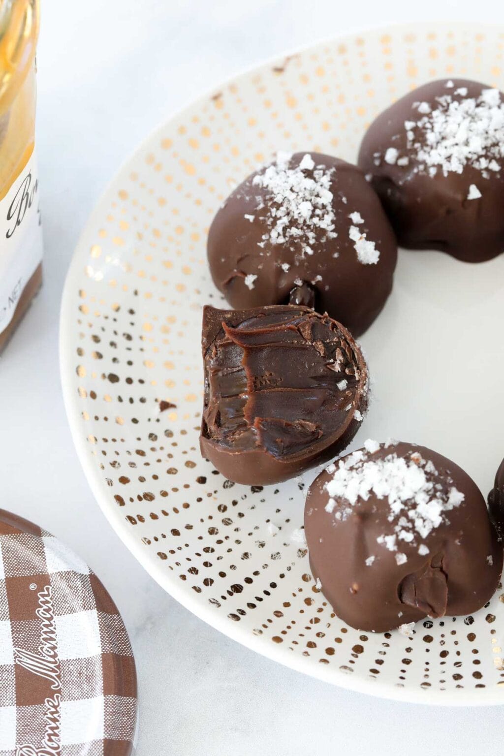 4 Ingredient Salted Caramel Truffles No Bake Recipe Bake Play Smile