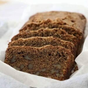 Slices of Coffee Walnut Loaf