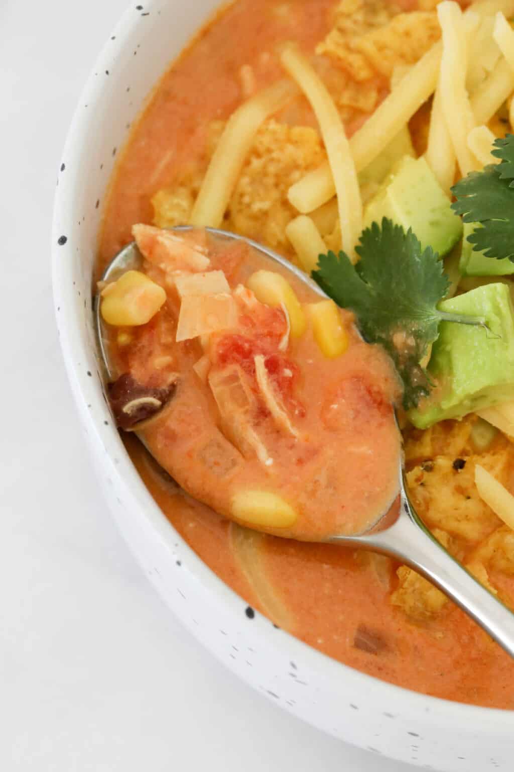 Creamy Chicken Taco Soup | 30 Minute Recipe - Bake Play Smile