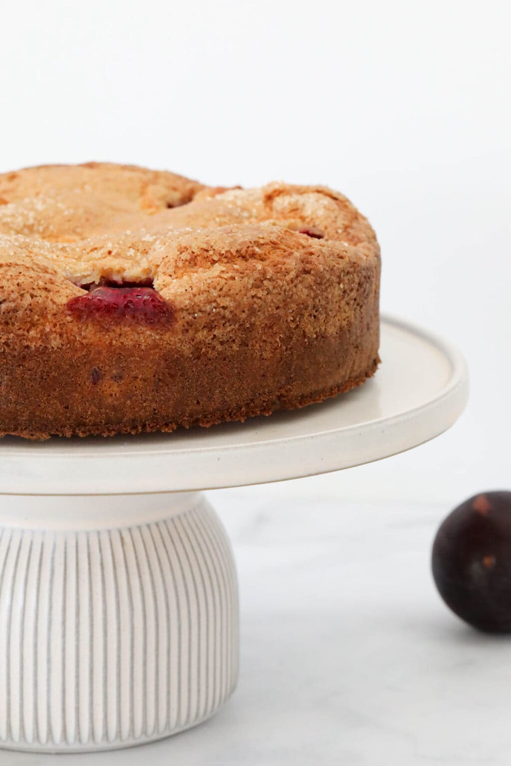 Yogurt Plum Cake - Bake Play Smile