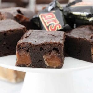 A gooey chocolate brownie filled with chunks of Mars Bar.