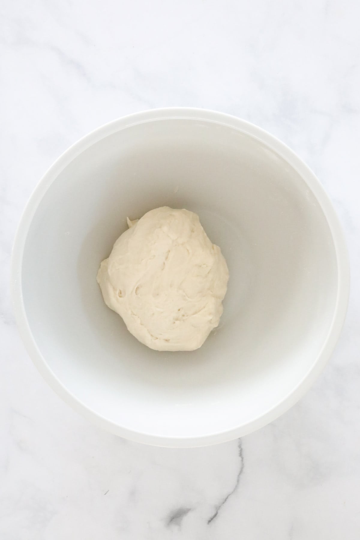 The rested roti dough.