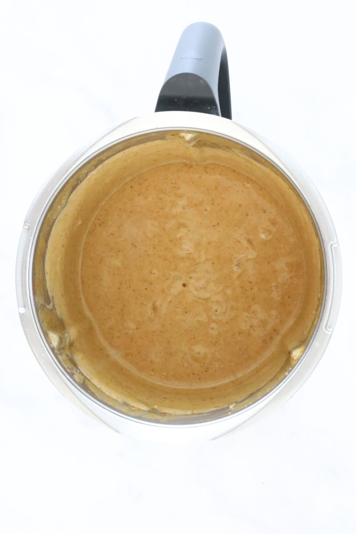 The date sponge pudding mix blended.