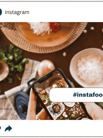 An instagram image of food.