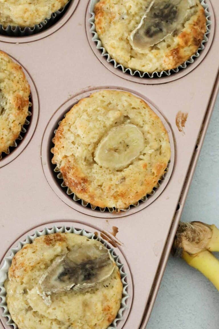 Greek Yogurt Banana Muffins - Bake Play Smile