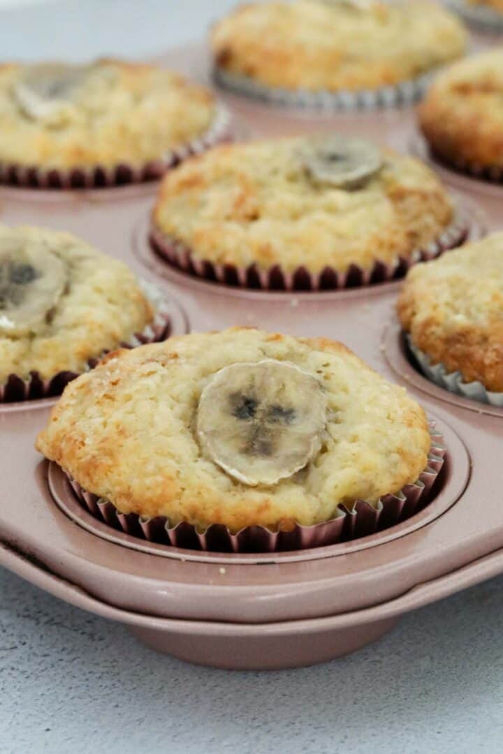 Greek Yogurt Banana Muffins - Bake Play Smile