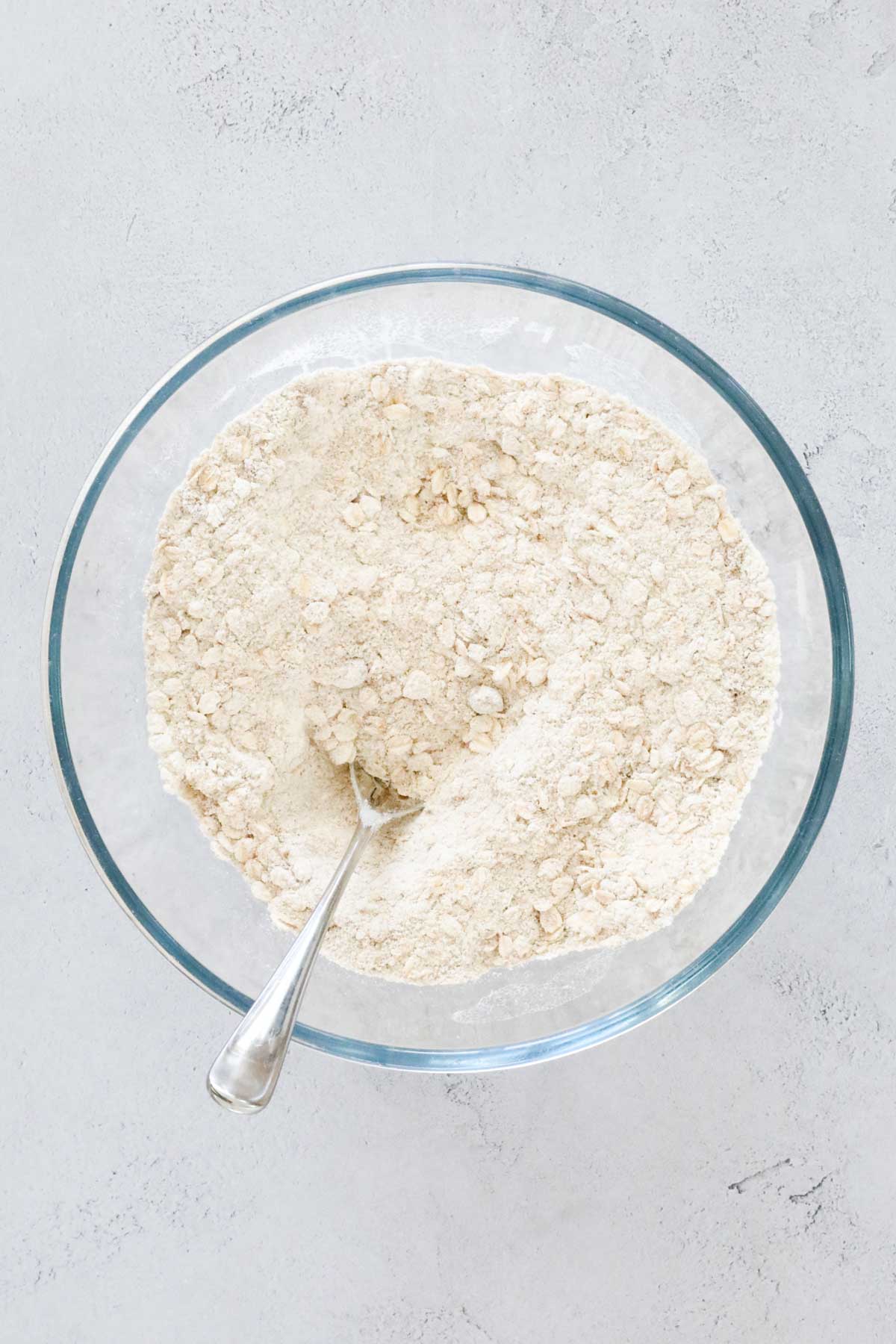 Dry ingredients in a bowl.
